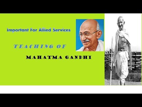 Mahatma Gandhi related questions for Allied services |