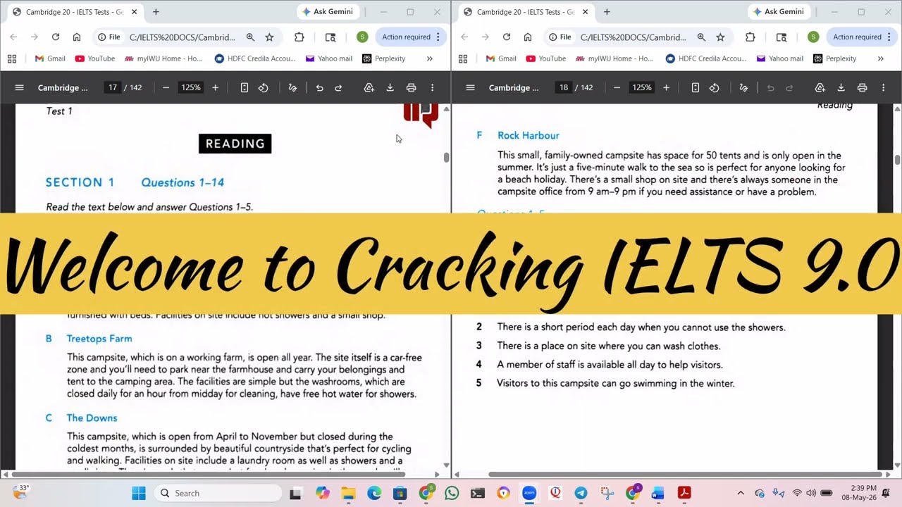 IELTS 20 General Training Test 1 S1 P1 reading ans with logical