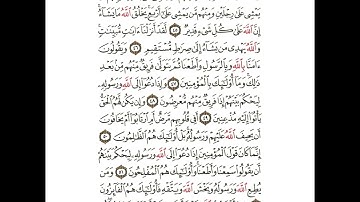 سورة النور من ٤٤ إلى ٥٣ مكررة