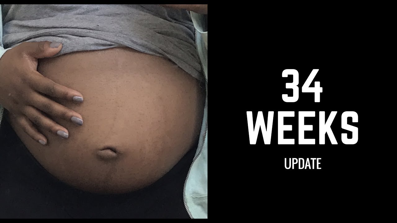 Teen Pregnancy 34 Week Update Belly Pic Youtube