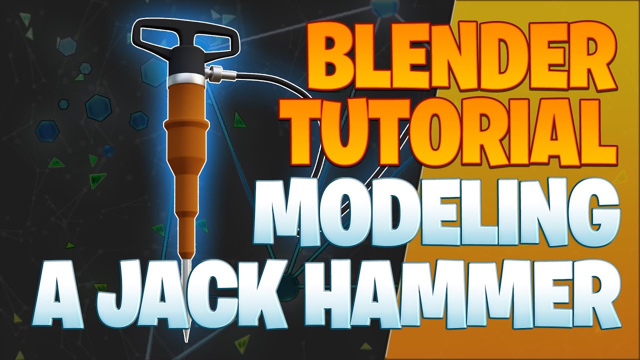 Modeling a jack hammer Blender Tutorial YouTube