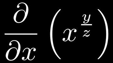 Partial Derivative of u = x^(y/z) with respect to x