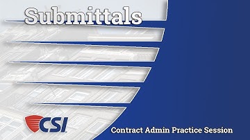 Intro to Construction Contract Administration  - Chapter 5: Submittals