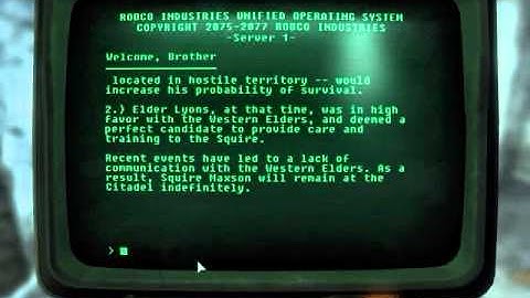 Fallout 3 Walkthrough - Pip Boy and Terminal #128 - Maxton Archive