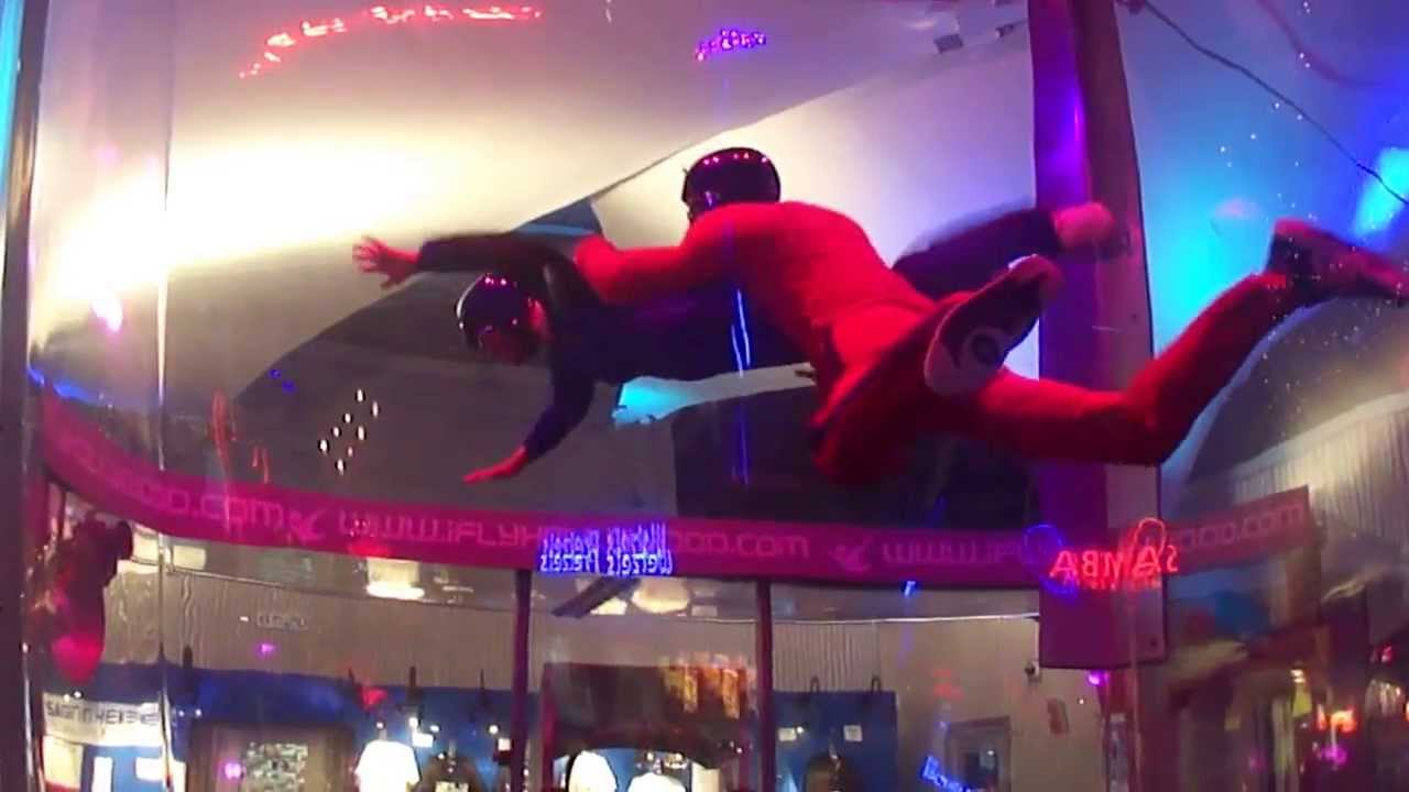 Indoor Skydiving at Universal City Walk Los Angeles, California, USA
