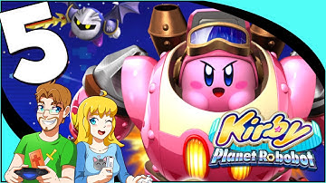 Kirby Planet Robobot 3DS Walkthrough Part 5 Overload Ocean & BOSS