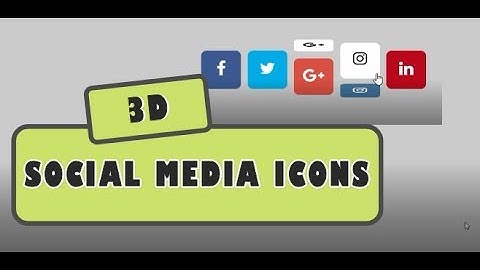 AMAZING 3D ROTATING SOCIAL MEDIA ICONS USING HTML AND CSS