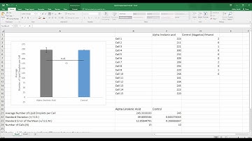 Part 9. Statistical (overall ) Analysis of Lipid Droplets Data:  Excel P Value No Difference