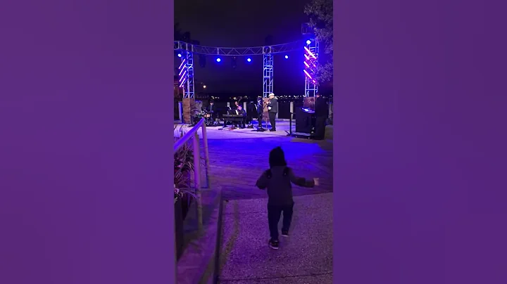 Kid gets down to Kalinka Klesmer in Disney Springs...