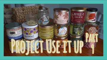 Project Use it Up, Candles and body care (Part 9, July/August Empties and September Goals)