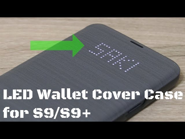 Official Samsung Galaxy S9 LED Cover Case - Detailed Review YouTube
