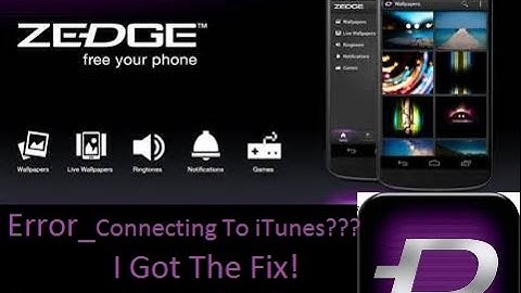 ZEDGE-ToneSync_Error connecting to iTunes. FIX!