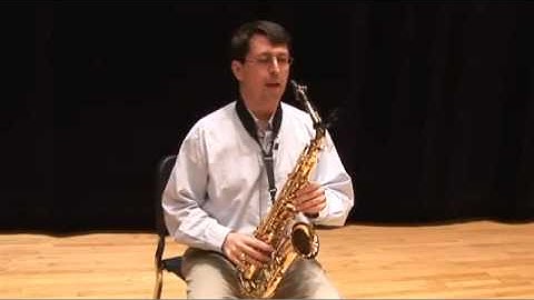 Tuning a Sax using the Korg AW-2 Clip-on Tuner