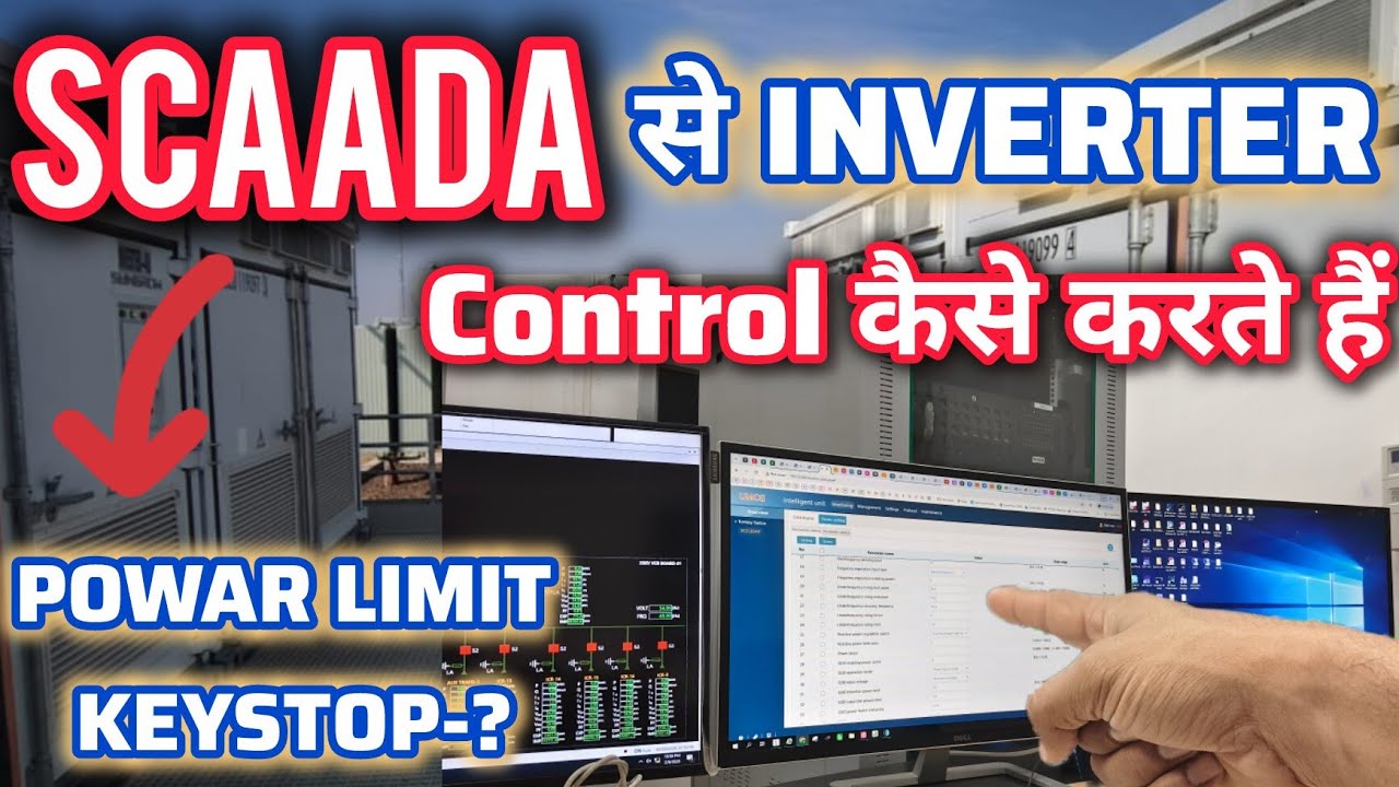 Keystop SCADA Control of Inverter | Ground Mounted Solar Plant Tutorial # ...