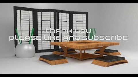 BLENDER: MODELLING A JAPANESE DINING SET