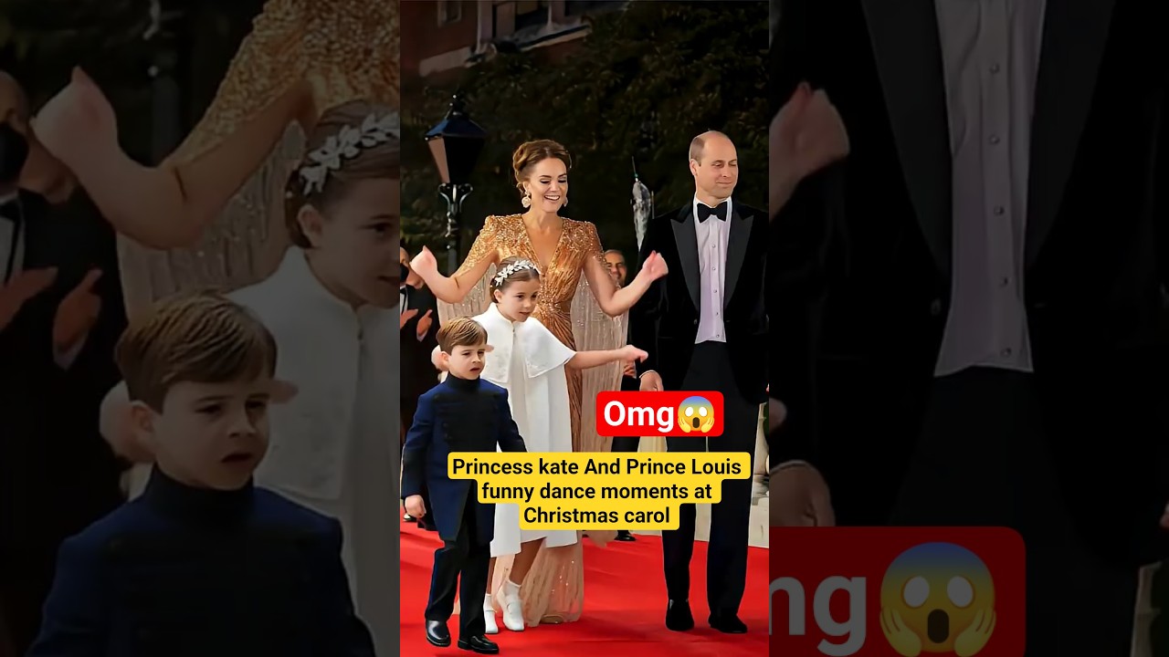 Princess kate and Prince Louis funny Dance Charlotte reaction coronation 
