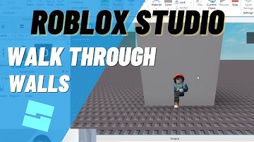 Roblox Studio How to Walk Through a Wall, Walk through Objects in Your Game