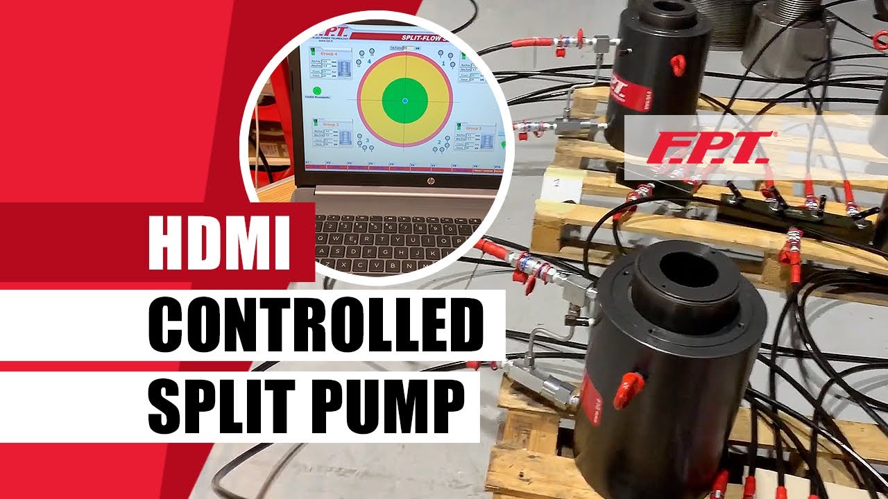 Split flow pump with HDMI control, management of center of gravity | FPT - Fluid Power Technology