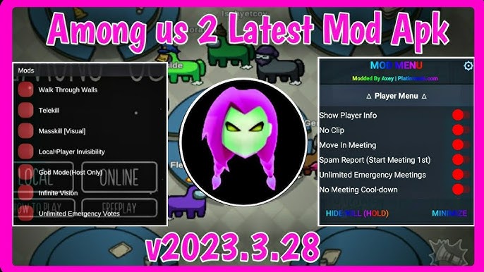 AMONG US LATEST AXEY MOD MENU, 2021.4.42