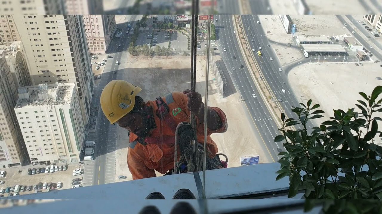 High Rise Building exterior cleaning