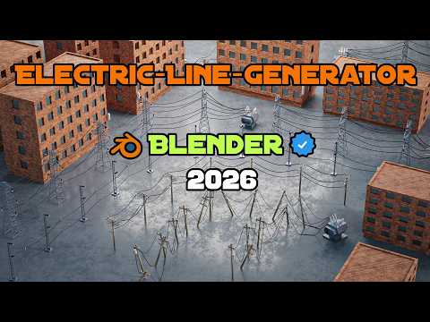 How to Make Realistic Power Lines in Blender 4.2 – Geometry Nodes Fields Tutorial" 2026