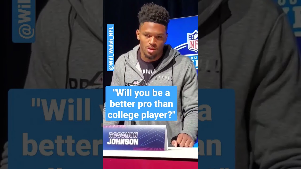 Roschon Johnson at the Combine 