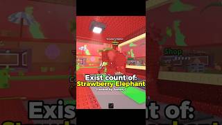 Exist count of Strawberry Elephant #roblox #stealabrainrot