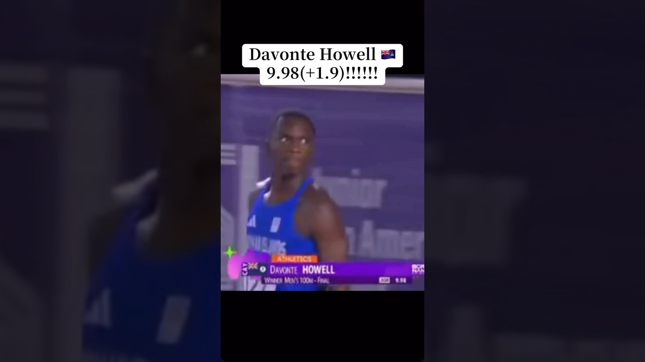 19歳 のDavonte Howell 🇰🇾9.98自己ベスト!!!!!!!!!!!