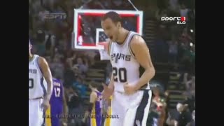 Manu Ginobili 27 Points 3 Stl Vs. Lakers, 2008-09.