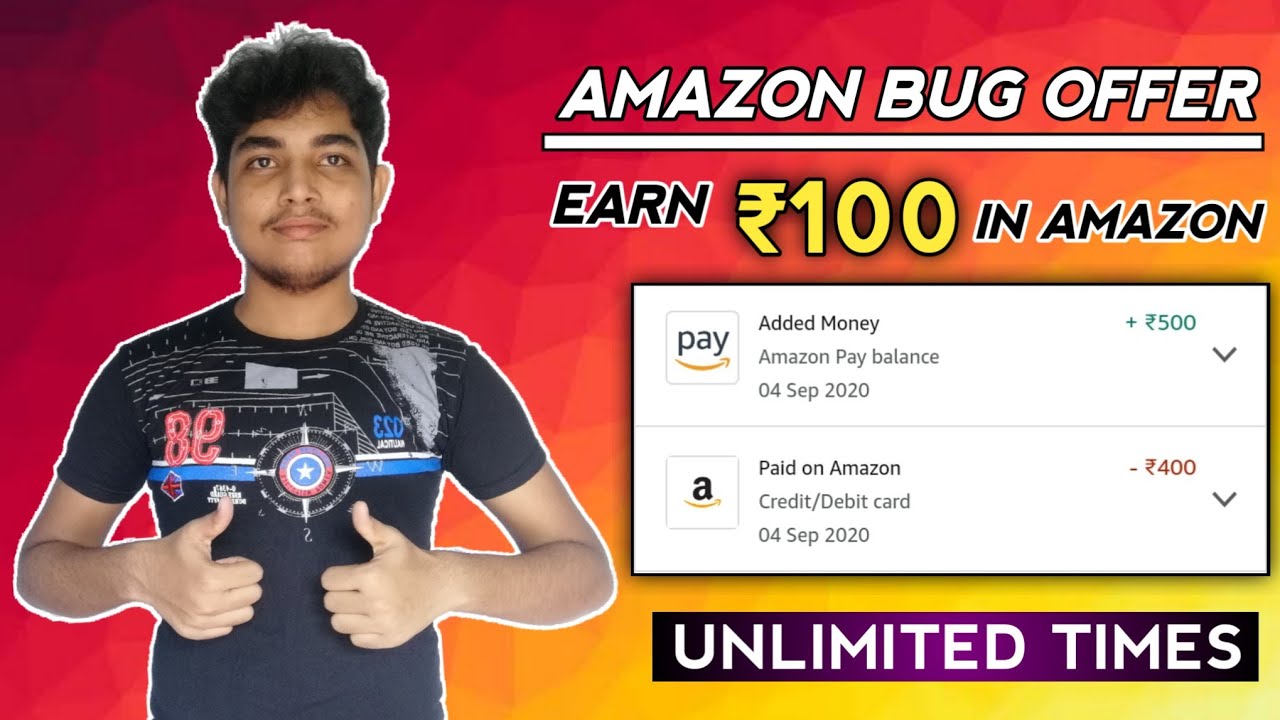 Amazon Add Money Bug Offer ll Flat ₹100 Cashback - For All Users ll Amazon New Bug Trick