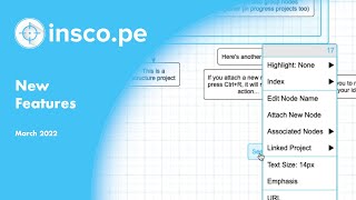 insco·pe New Features March 2022
