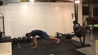 Double knee tuck in plank