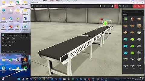 Sort color conveyor with factory IO