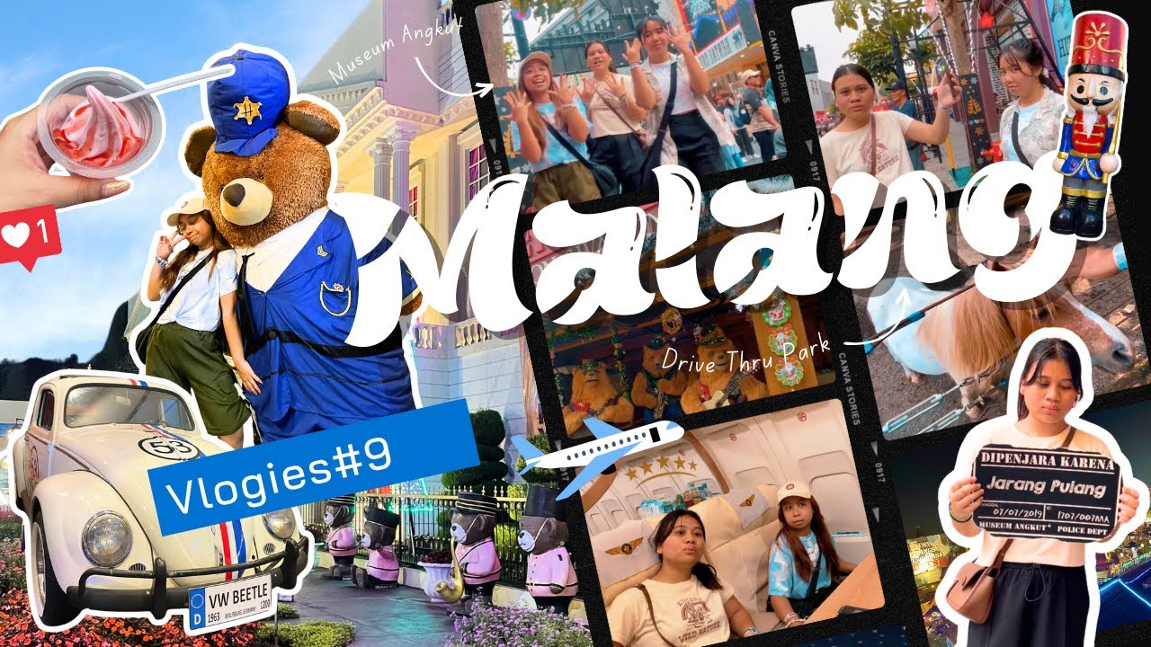 Vlogies#9 Drive Thru Park Malang and Museum Angkut