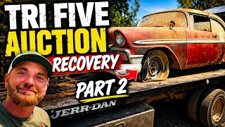 Digging out barn find Chevys! 
