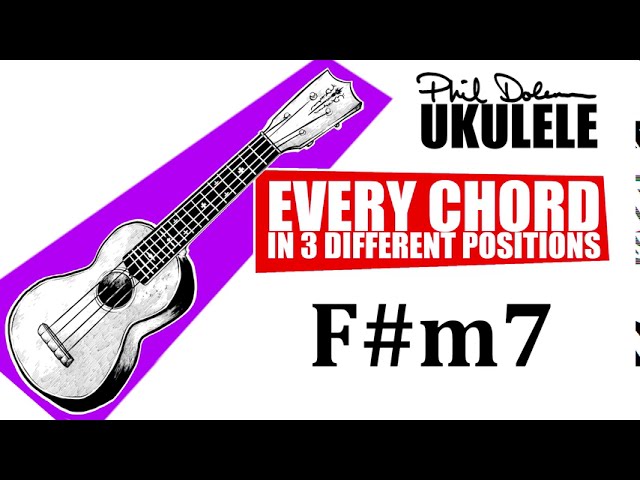 Klassifikation efter det grøntsager The F#m7 chord in three positions on the ukulele - YouTube