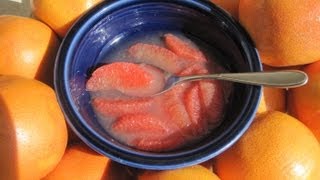GRAPEFRUIT - How to peel & slice segments of GRAPEFRUIT