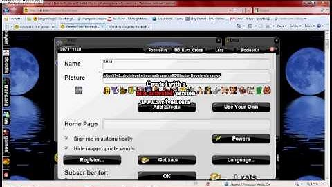 How to change your name on Xat