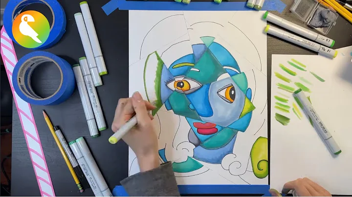 Picasso Portraits | Cubism drawing step by step | Art Lesson