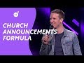 CHURCH ANNOUNCEMENTS FORMULA [Copy-N-Paste]