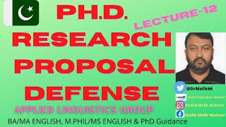 PhD Research Proposal Defense/Applied Linguistics Group Online
