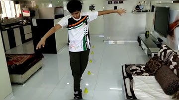 FORWARD HEEL TOE CROSS - INLINE FREESTYLE SKATING. LEVEL-2 TRICK. SLALOM.