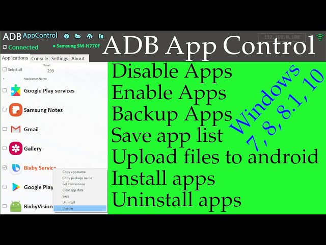 Adb appcontrol 1.8 5. Adb appcontrol 1.8 5