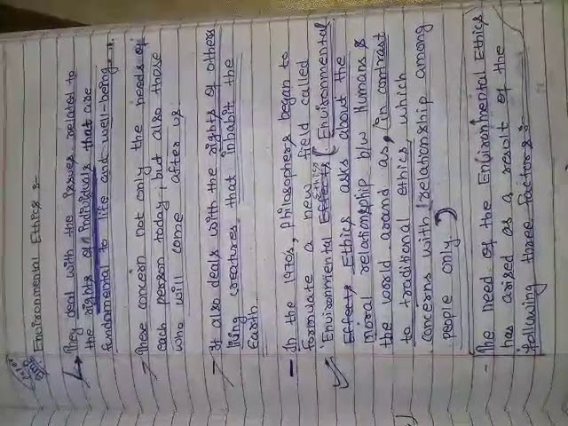 Environmental Ethics