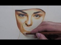 تعلم رسم بورتريه بالألوان الخشبية بطريقة إحترافية خطوة بخطوة للمبتدئين الجزء الثاني Karim Drawing 