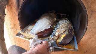 Pesca y cocina de payara y sardinata de río , hicimos una preparación especial en un horno de barro.