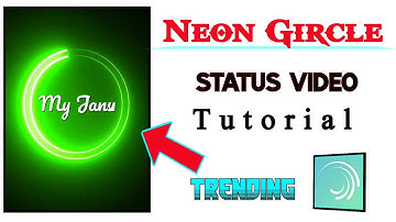 How to Make Neon Circle Name draw status video/How to make a status video/trending status tutorial