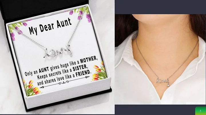 Auntie gifts - Aunt Birthday, Mothers day, Christmas presents from niece or nephew