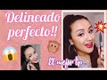 ¿CÓMO HACER UN DELINEADO PERFECTO?|TUTORIAL TIPS DE MAQUILLAJE PARA PRINCIPIANTES|MAQUILLAJE BARATO