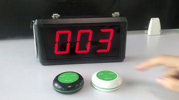 wireless queue number call system K-302 3digit+K-O3-N 1+2